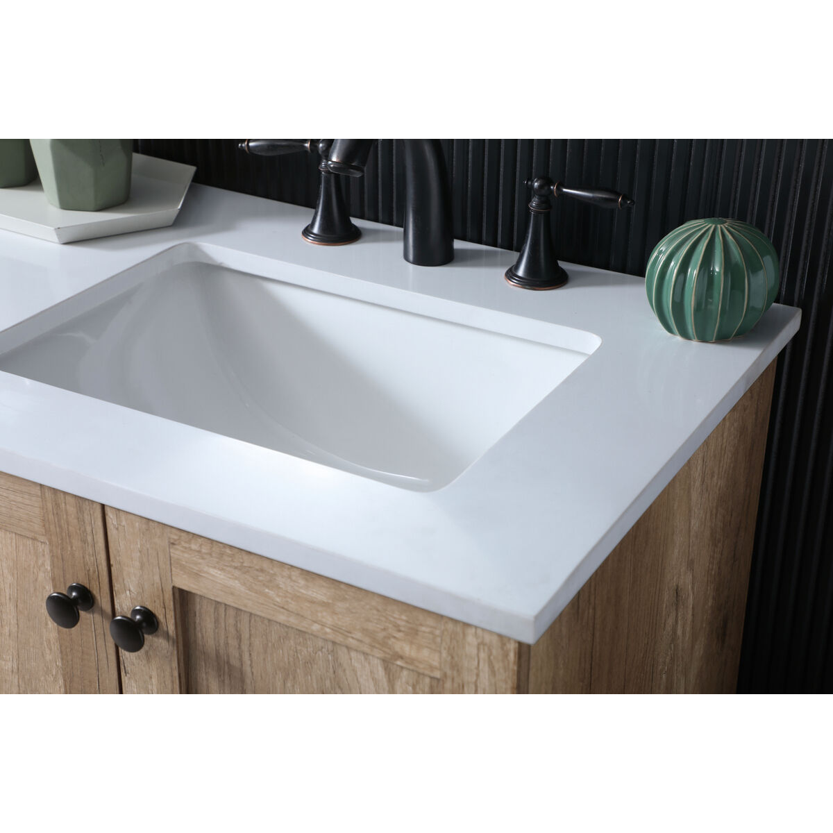 Soma 60 X 19 X 34 inch Natural Oak Vanity Sink Set in 2