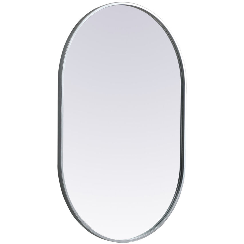 Asha 36 X 24 inch Silver Mirror in 24 x 36