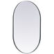 Asha 36 X 24 inch Silver Mirror in 24 x 36