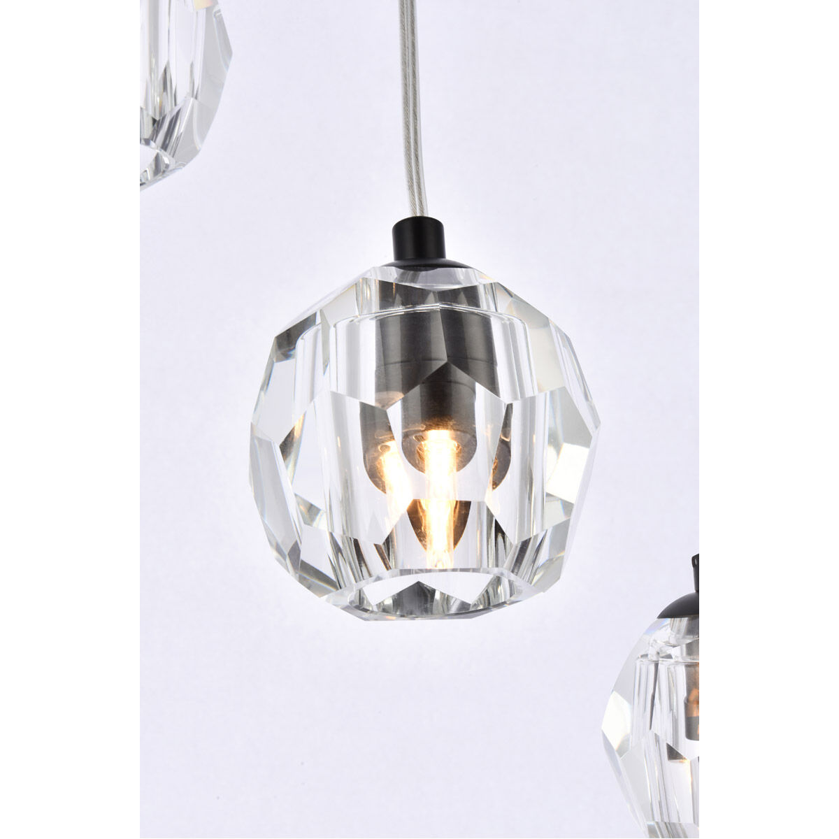 Eren 5 Light 12 inch Black Pendant Ceiling Light