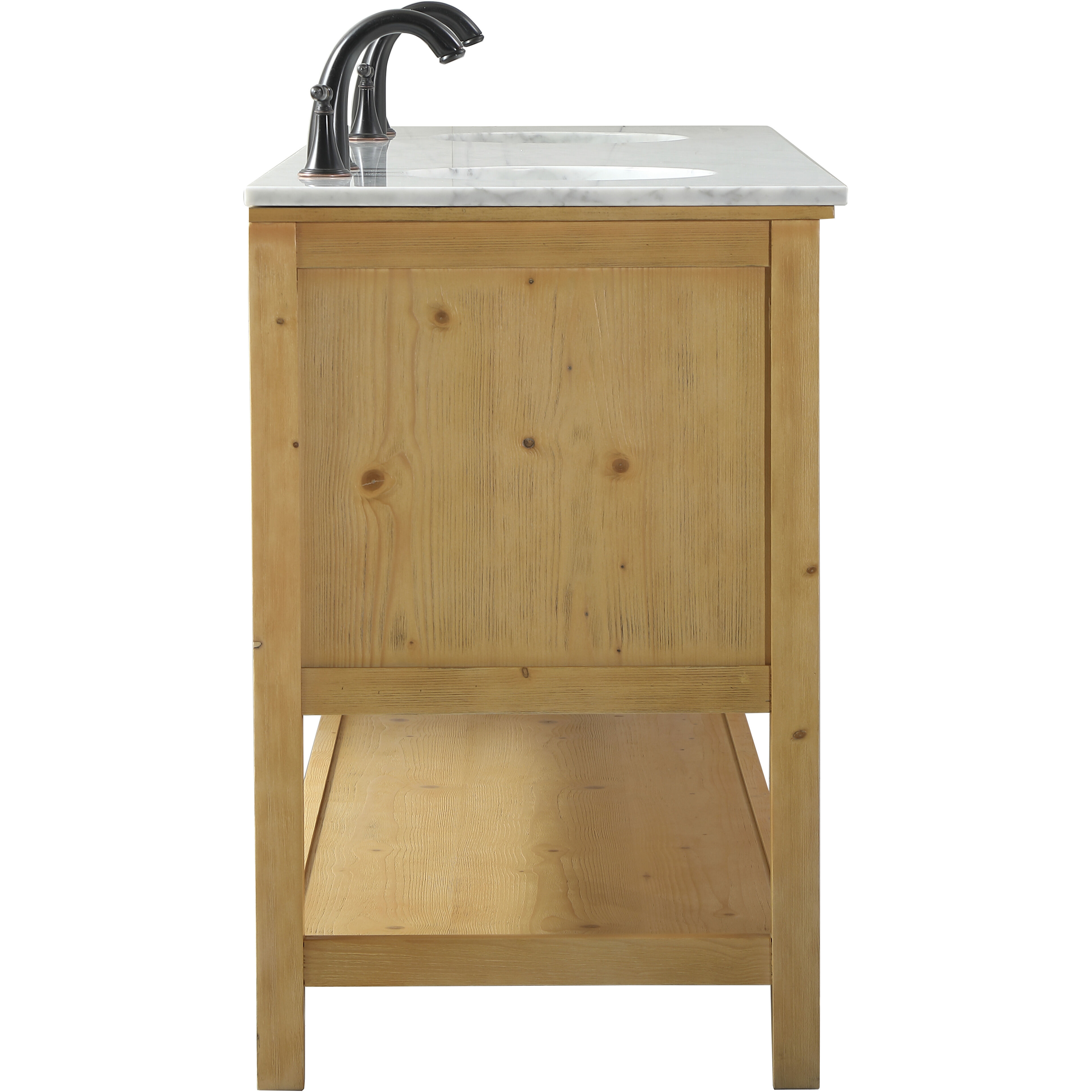 Metropolis 72 X 22 X 34 inch Natural Wood Vanity Sink Set