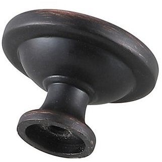 Garlande Oil-Rubbed Bronze Hardware Cabinet Knob, Set of 10
