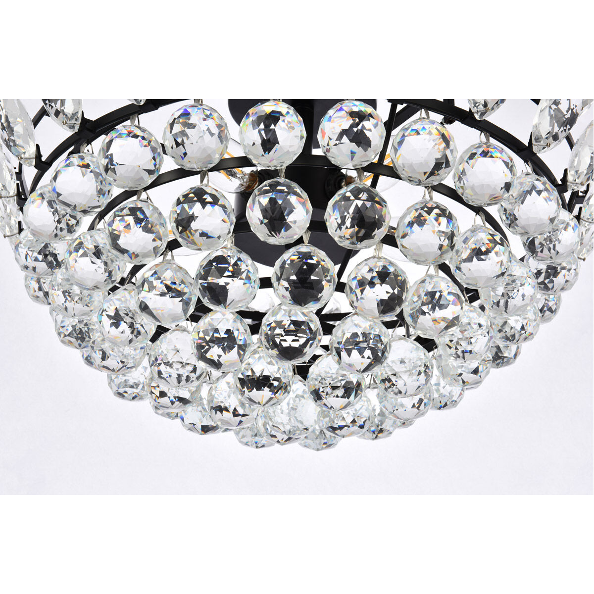 Emilia 5 Light 20 inch Black Flush Mount Ceiling Light