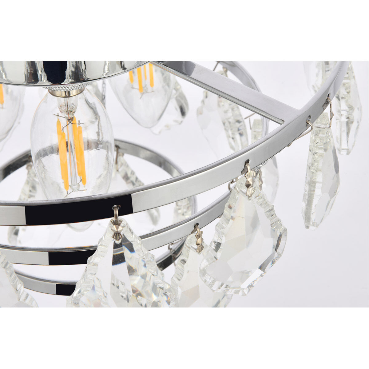 Ella 3 Light 10 inch Chrome Flush Mount Ceiling Light