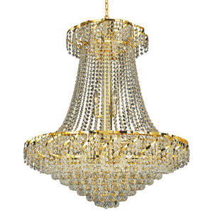 Belenus 18 Light 30 inch Gold Dining Chandelier Ceiling Light in Elegant Cut