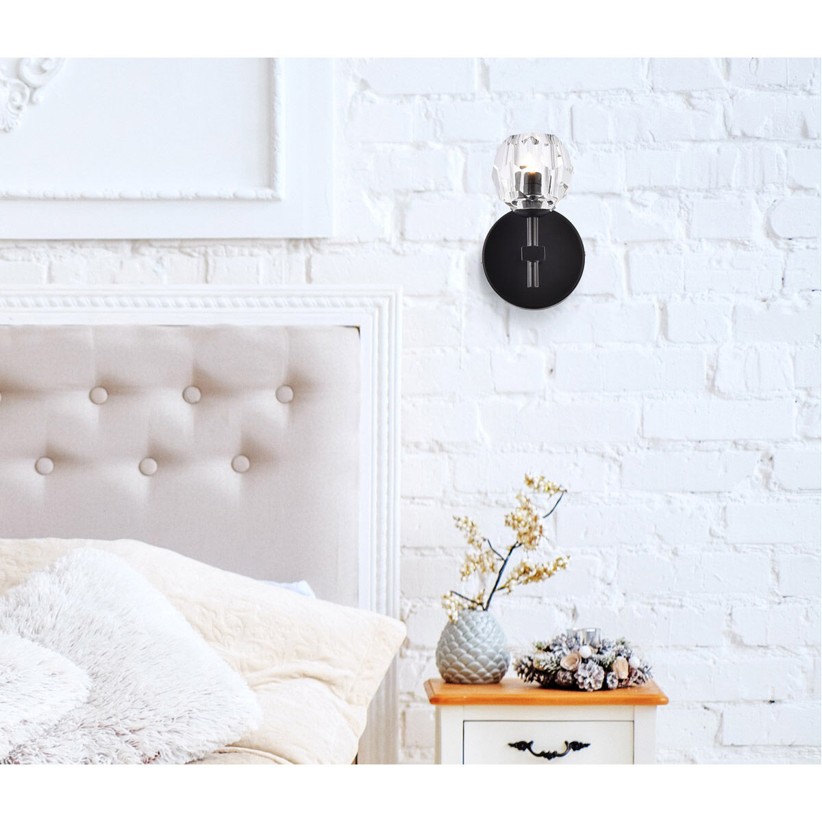 Eren 1 Light 6 inch Black Wall Sconce Wall Light