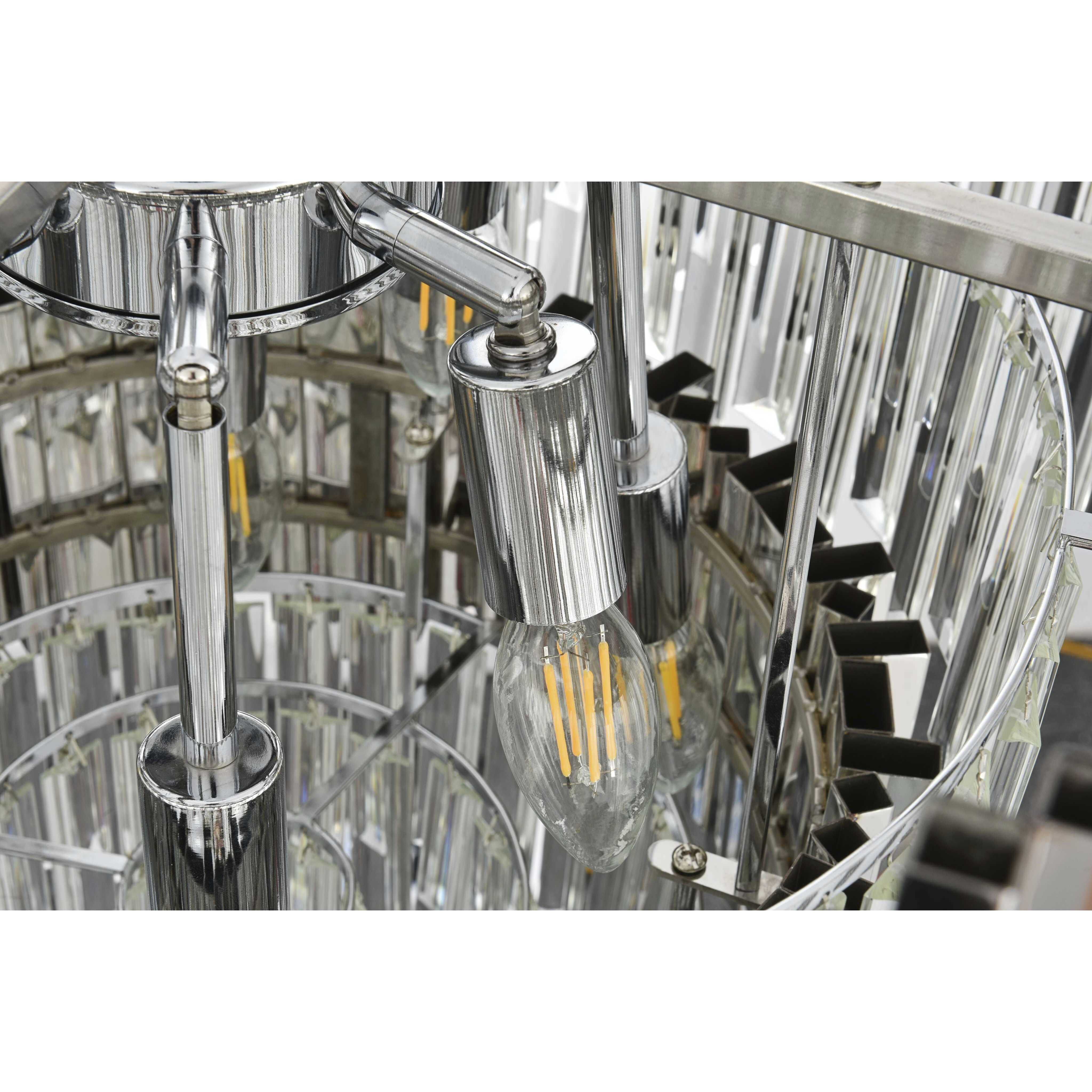 Willow 8 Light 24 inch Chrome Chandelier Ceiling Light