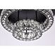 Monroe 2 Light 22 inch Black Flush Mount Ceiling Light 