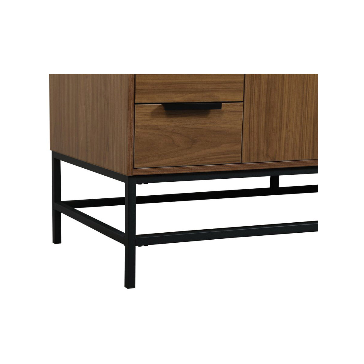 Eugene 60 X 22 X 33.5 inch Walnut Brown Vanity Sink Set