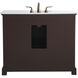 Americana 84 X 22 X 70 inch Teak Vanity Sink Set