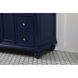 Otto 48 X 21 X 35 inch Blue Vanity Sink Set
