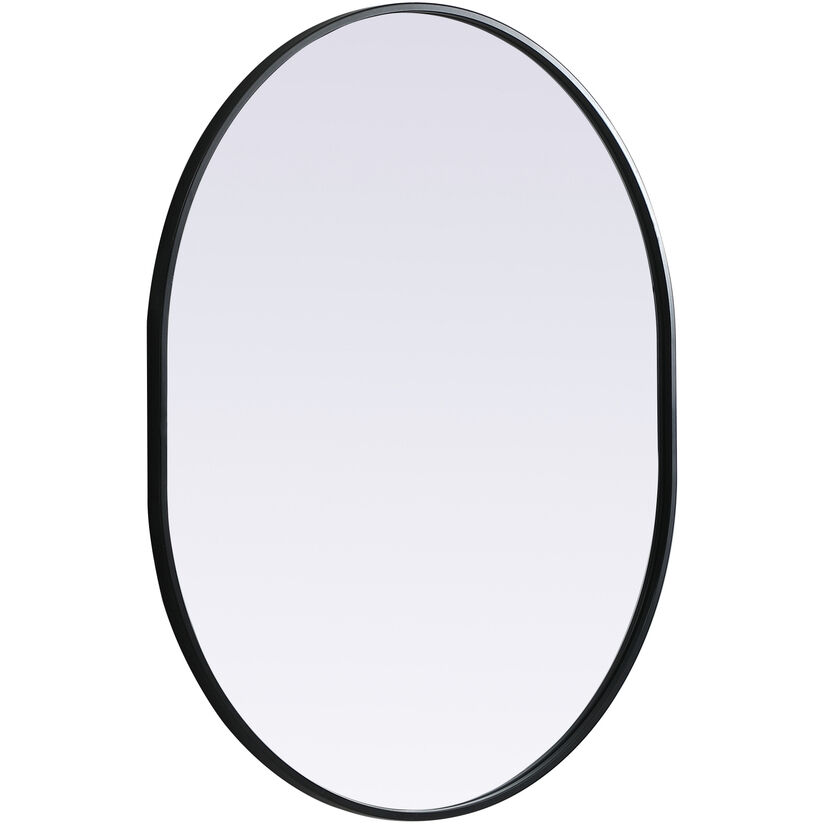 Asha 36 X 30 inch Black Mirror in 30 x 36