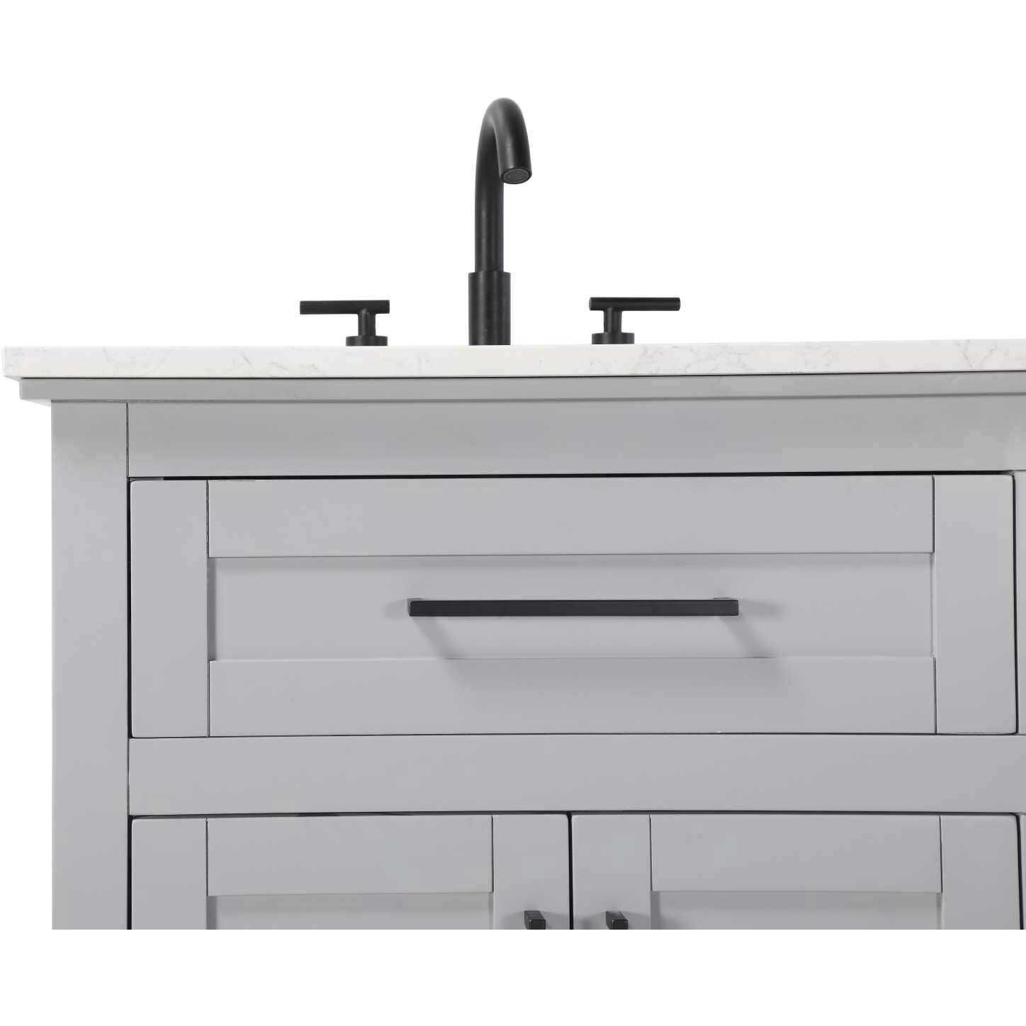 Remington 60 X 35 inch Grey Bathroom Vanity Cabinet
