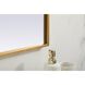 Blaire 36 X 34 inch Brass Mirror