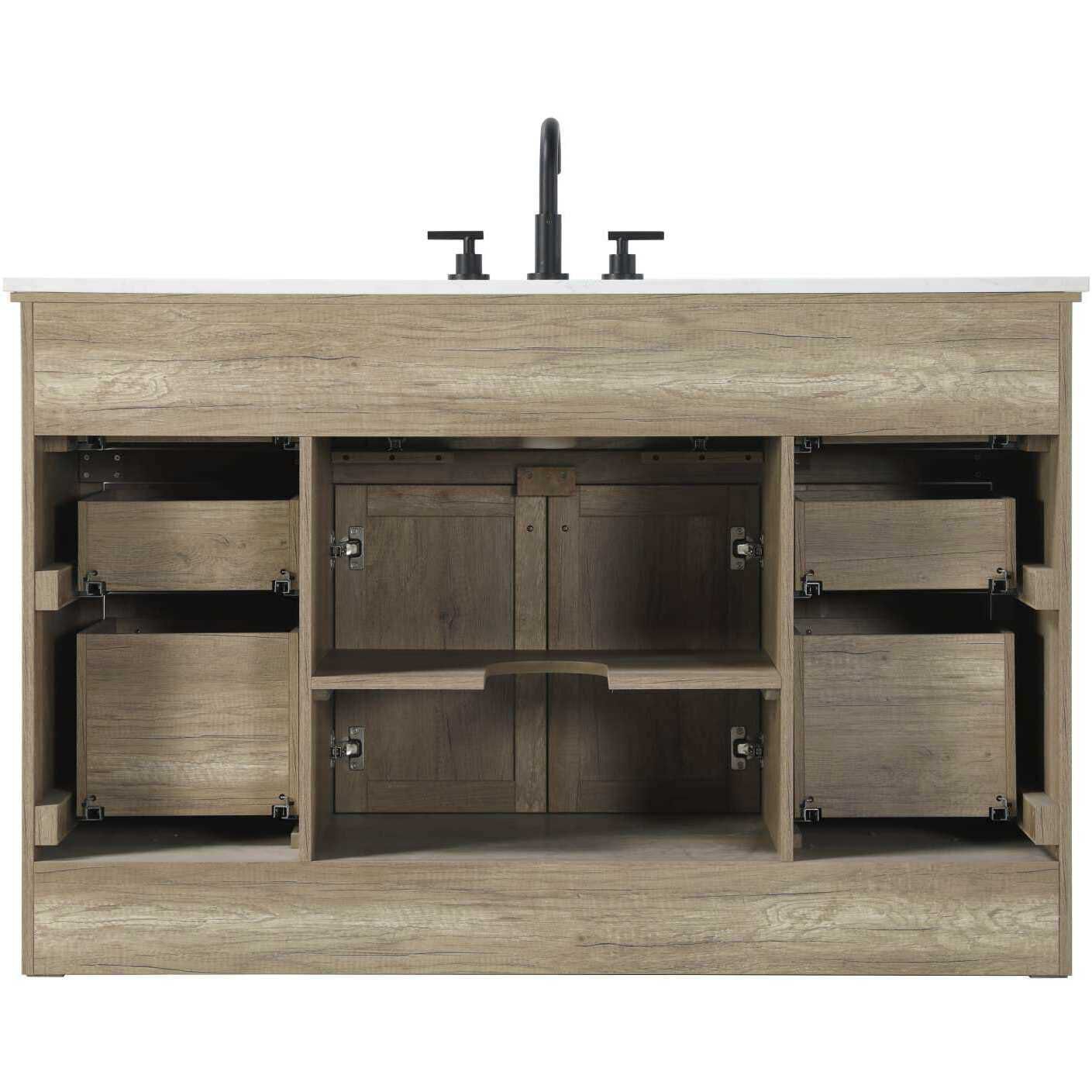Remington 54 X 35 inch Natural Oak Bathroom Vanity Cabinet