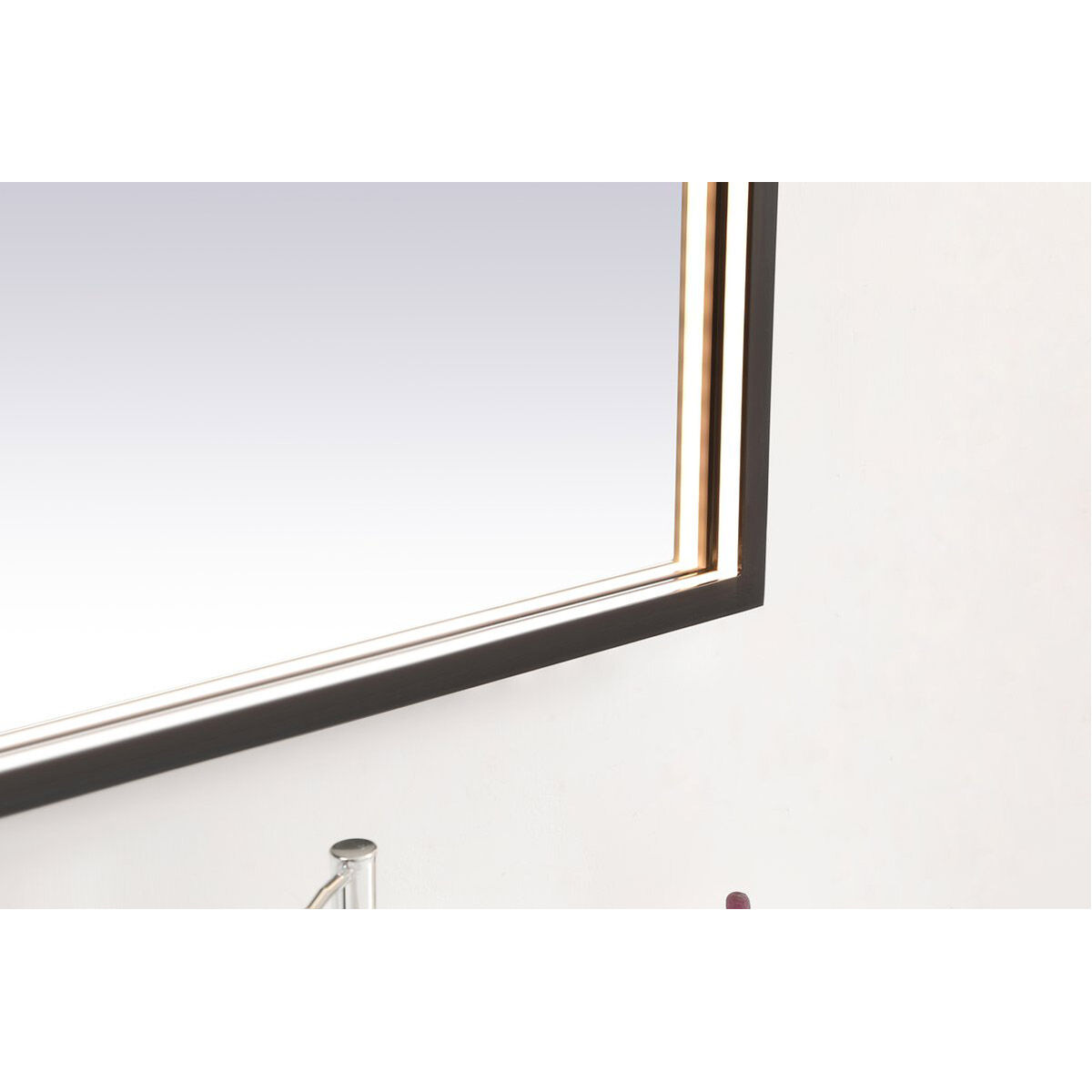 Pier 30 X 27 inch Black LED Mirror