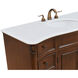 Windsor 48 X 21.5 X 35 inch Brown Vanity Sink Set