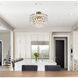 Mila 5 Light 18 inch Brass Flush Mount Ceiling Light