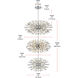 Vera 100 Light 25.5 inch Chrome Chandelier Ceiling Light