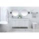 Bennett 60 X 21 X 35 inch White Vanity Sink Set