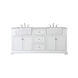 Franklin 72 X 22 X 35 inch White Bathroom Vanity Cabinet