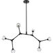 Zayne 6 Light 49 inch Black Pendant Ceiling Light