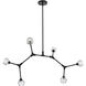 Zayne 6 Light 49 inch Black Pendant Ceiling Light