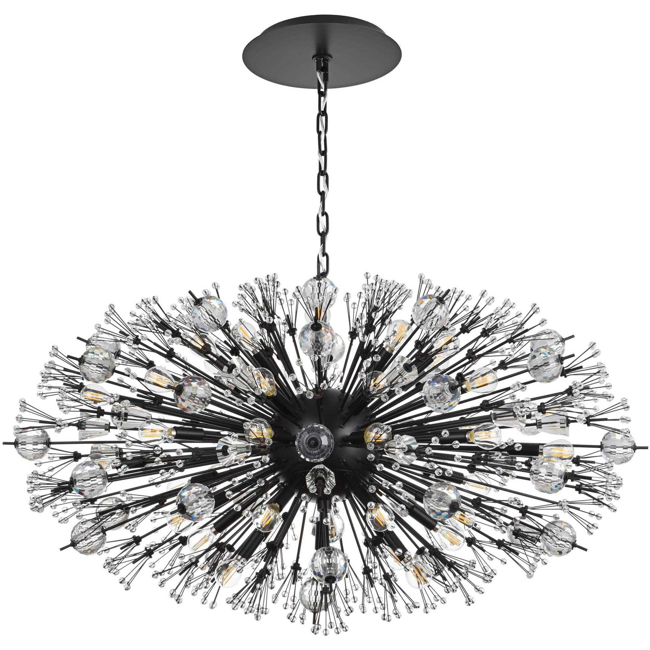 Vera 38 Light 23 inch Black Pendant Ceiling Light