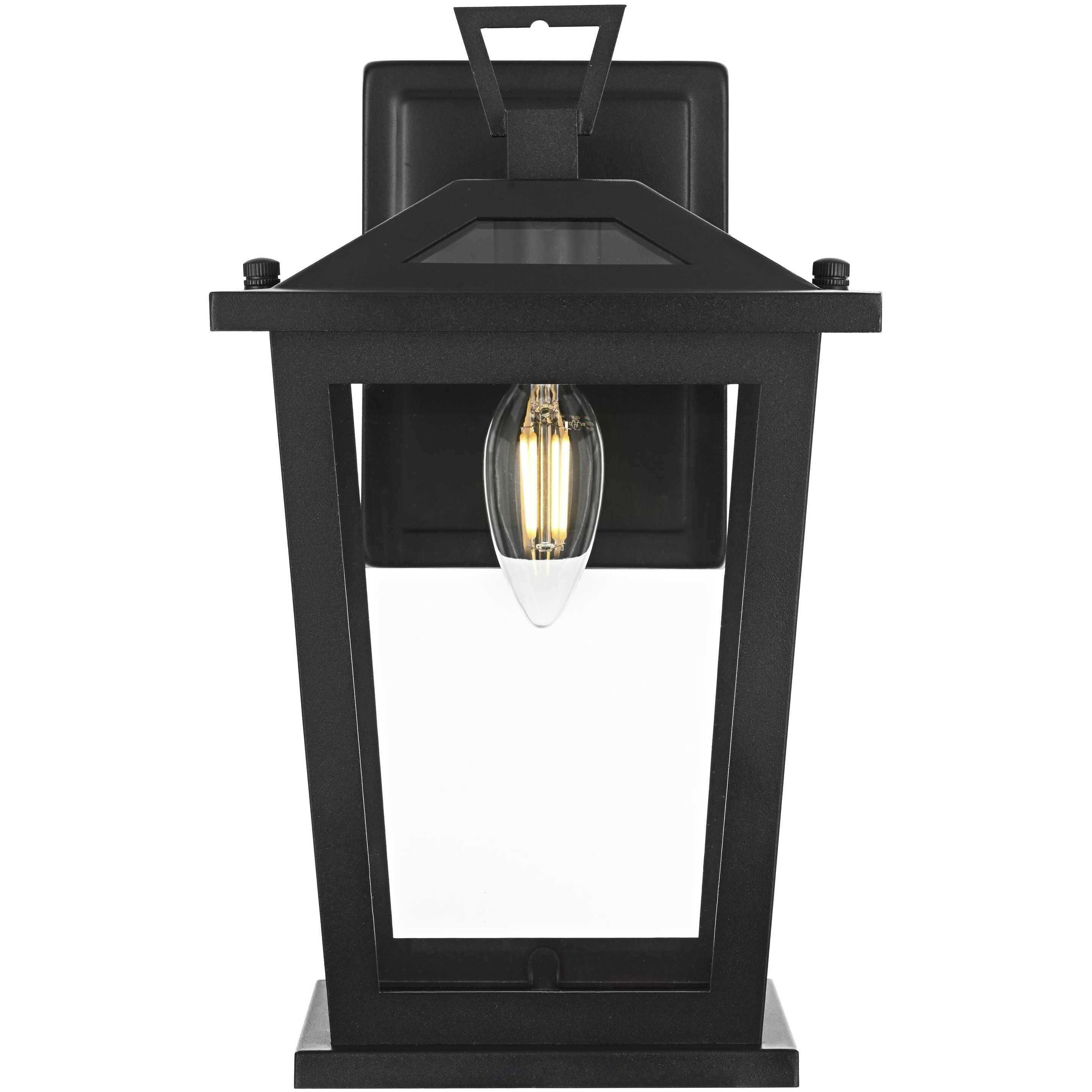 Berks 1 Light 12 inch Black Outdoor Wall Sconce
