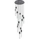 Aurora 13 Light 30 inch Black Chandelier Ceiling Light