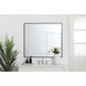 Monet 40 X 36 inch Black Wall Mirror