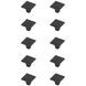 Wilow Matte Black Hardware Cabinet Knob, Set of 10
