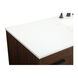Eugene 60 X 22 X 34 inch Walnut Vanity Sink Set