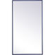 Monet 36 X 20 inch Blue Wall Mirror