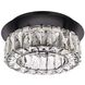 Monroe 1 Light 12 inch Black Flush Mount Ceiling Light