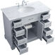 Americana 84 X 22 X 70 inch Light Grey Vanity Sink Set