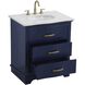 Knox 30 X 34 inch Blue Bathroom Vanity Cabinet