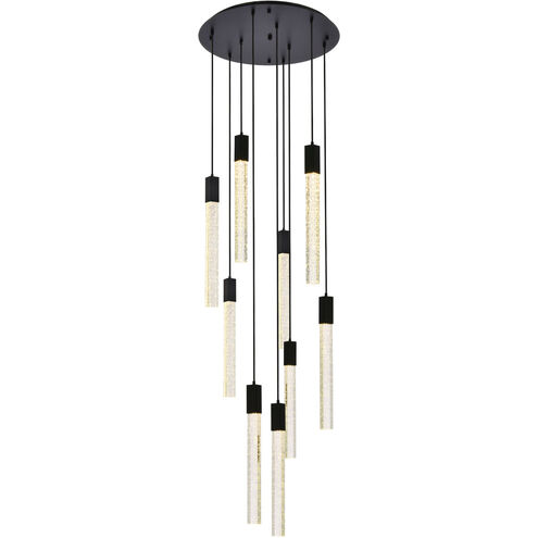 Weston 9 Light 24 inch Black Pendant Ceiling Light