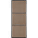Monet 60 X 24 inch Black Wall Mirror