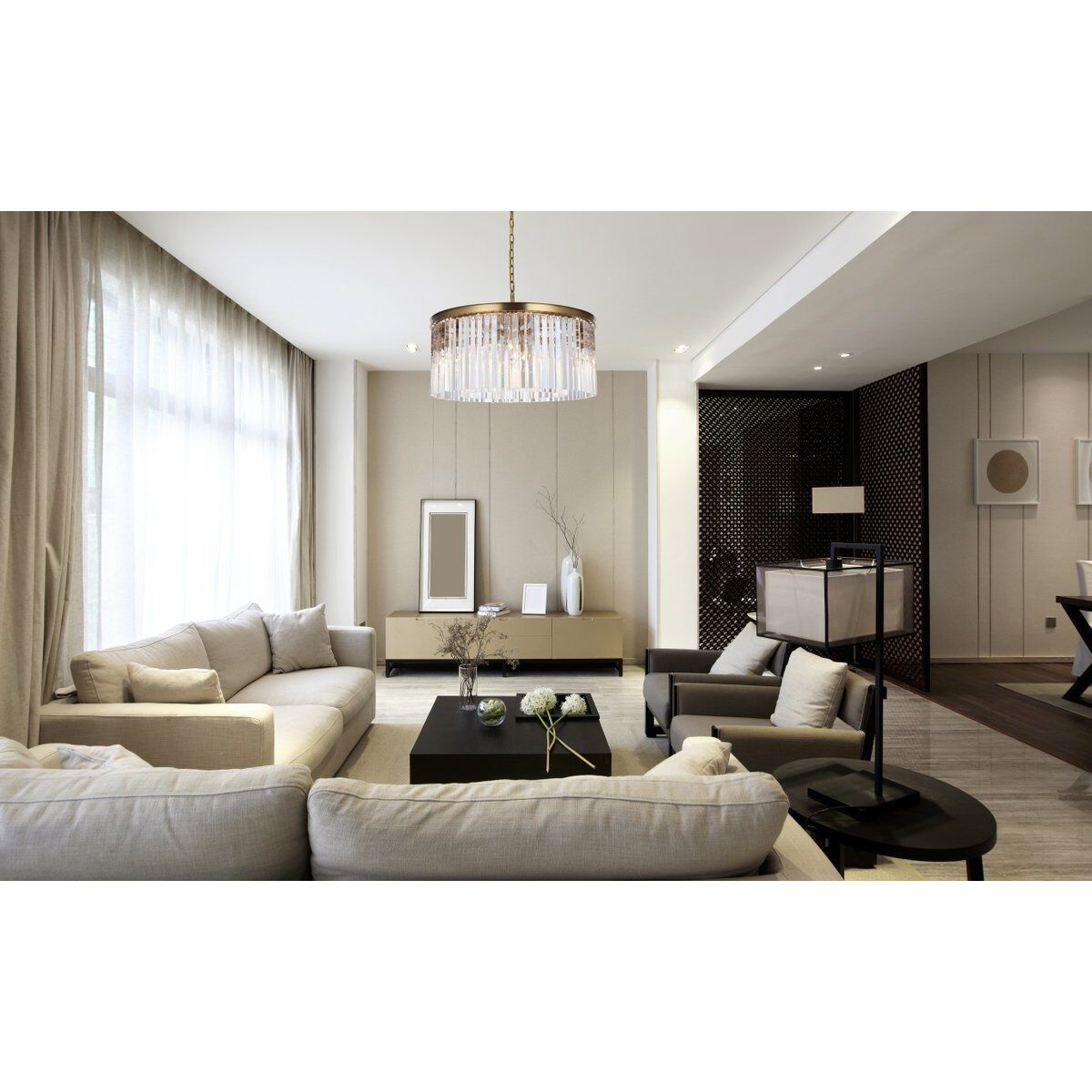 Sydney 8 Light 31.5 inch Satin Gold Chandelier Ceiling Light