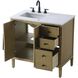 Blakely 36 X 34 inch Linen Oak Bathroom Vanity Cabinet