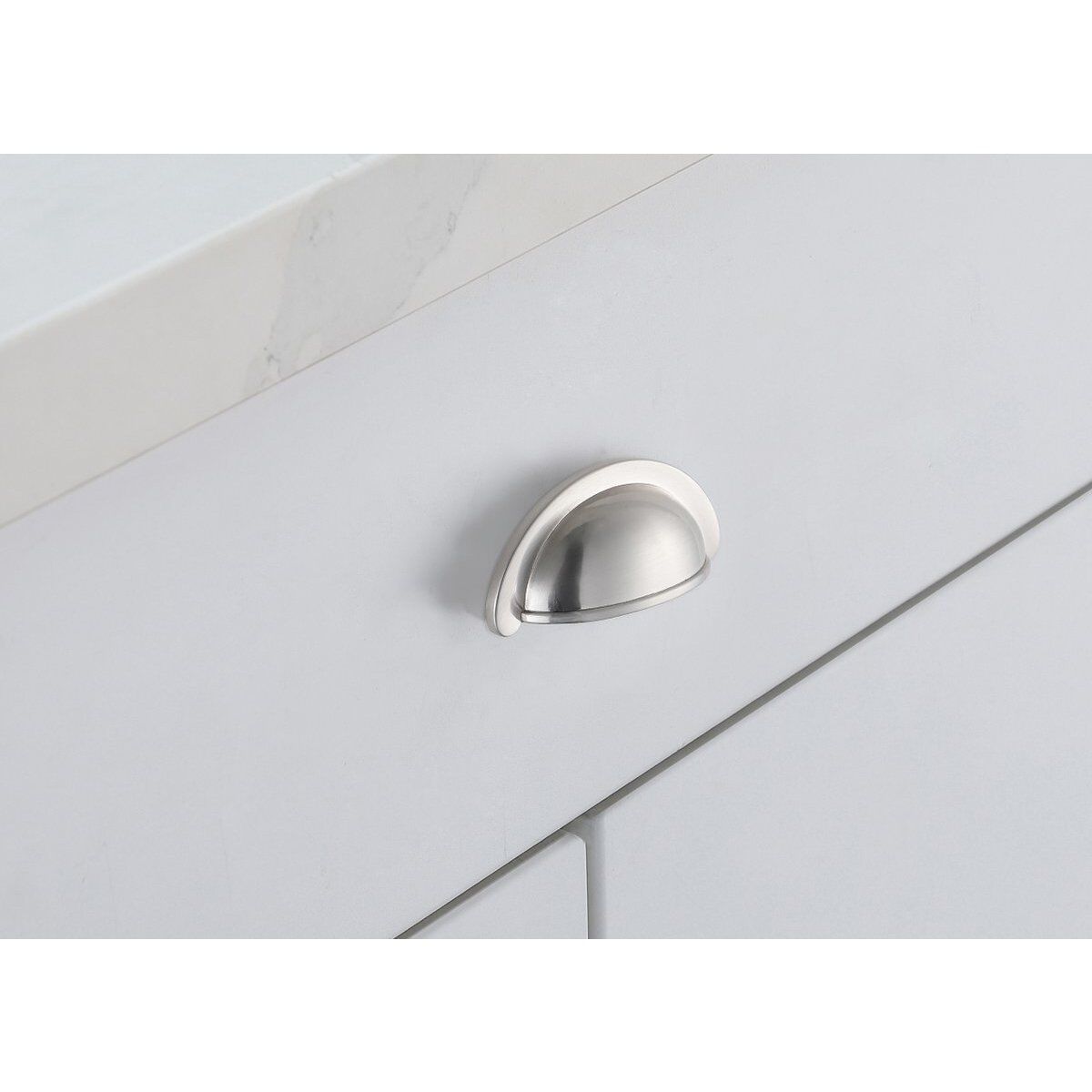 Claude Brushed Nickel Hardware Drawer Pull, Set of 10