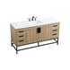 Eugene 60 X 22 X 33.5 inch Mango Wood Vanity Sink Set