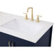 Aubrey 60 X 22 X 34 inch Blue Vanity Sink Set