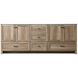 Soma 84 X 19 X 34 inch Natural Oak Vanity Sink Set