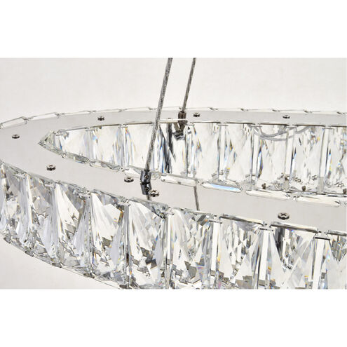 Monroe LED 48 inch Chrome Chandelier Ceiling Light