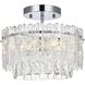 Emilia 3 Light 12 inch Chrome Flush Mount Ceiling Light
