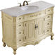 Danville 96 X 21 X 70 inch Light Antique Beige Vanity Sink Set