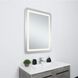 Genesis 36 X 27 inch Glossy White LED Mirror