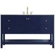 Theo 54 X 34 inch Blue Bathroom Vanity Cabinet